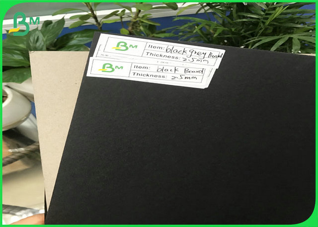 1.0mm 1.5mm 1.7mm 2.0mm 2.5mm 3mm Black Cardstock Paper Board For Small Cardboard Box