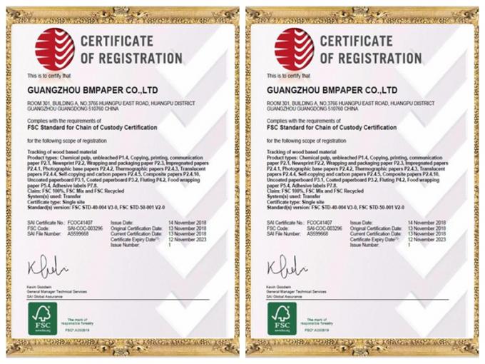 Great Stiffiness Grey Back White Side Clay Coated Paper Offset Printing In Rolls