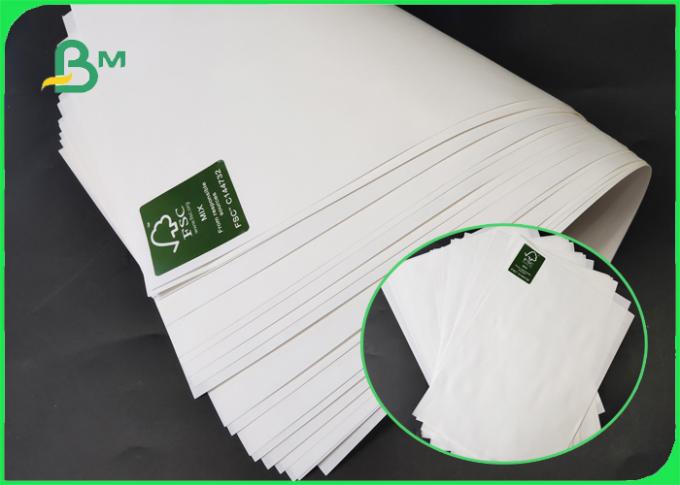 80gsm 90gsm White Craft Paper 100% Safe Can Print In Rolls For Flour Bag