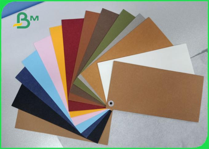 Green color 0.55mm customized soft washable kraft paper for bag design