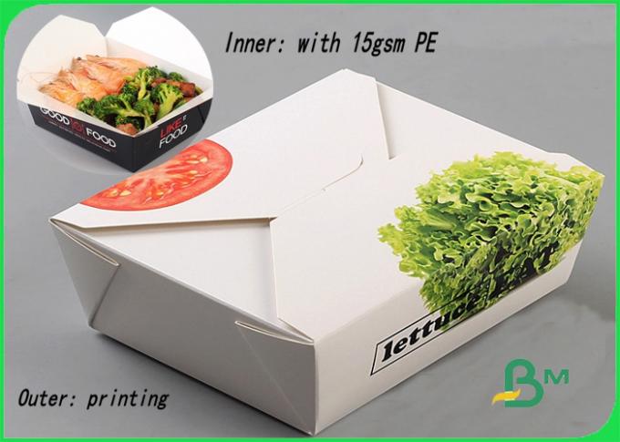 125gsm FBB board with 15gsm food grade PE film paper sheet for Packing box