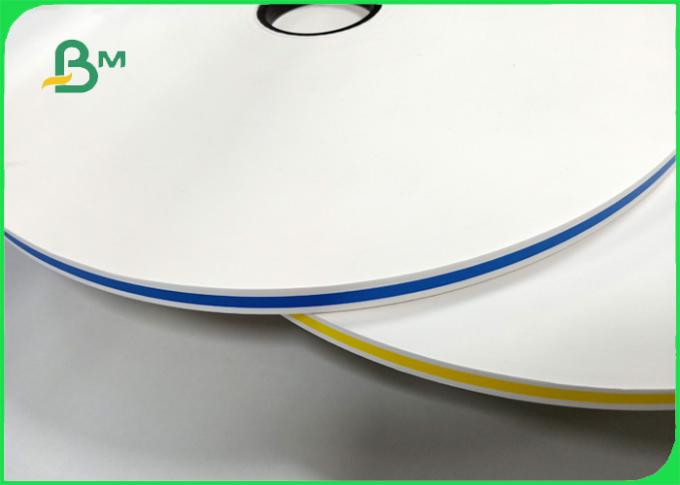 60gsm stripe printing colored straw paper Degradability in roll diameter 55cm