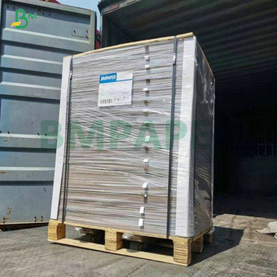 1.2mm 1.5mm 2 جانب مغلف باللبن الأبيض المصفوف بالورق المقوى للصناديق التعبئة والتغليف التجميلي 70x100 سم