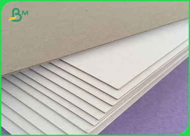 90 - 94٪ Brightness Duplex Grey Board Paper White Back Recycled Pulp