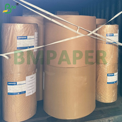 لفة جامبو من ورق الطلاء الحراري الخالي من مادة BPA بوزن 55 جرامًا، طبيعي/أبيض ناصع 790 مم 860 مم