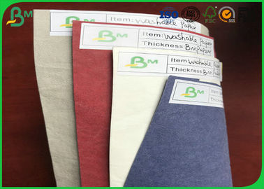 FSC شهادة تمزق مقاومة ملونة قابلة للغسل ورق الكرافت لصنع الحقائب