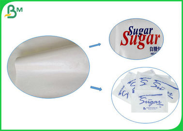 الرطوبة والدليل 40gsm + 10gsm PE جانب واحد المغلفة ورق الغذاء الصف الأبيض لفة لحزم السكر