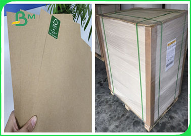 FSC &amp;amp; SGS 50g إلى 80g Kraft Liner Paper Food Grade Virgin Wood 28 * 39 inch
