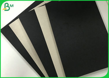 طوي 1.2mm 1.5mm واحد أسود الورق المقوى المغطاة رمادي العودة لصندوق الهدايا