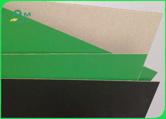 900gsm 1200gsm لوح تجليد الكتب مع صلابة صلبة من جانب واحد أسود / أخضر