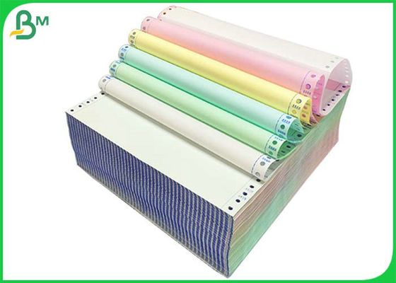 أبيض أزرق 55gsm لفافات ورقية خالية من الكربون أو أوراق لطباعة الاستلام