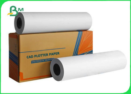 Inkjet Double Matte Bond Plotter Paper Roll 20lb غير مصقول Inkjet Bond