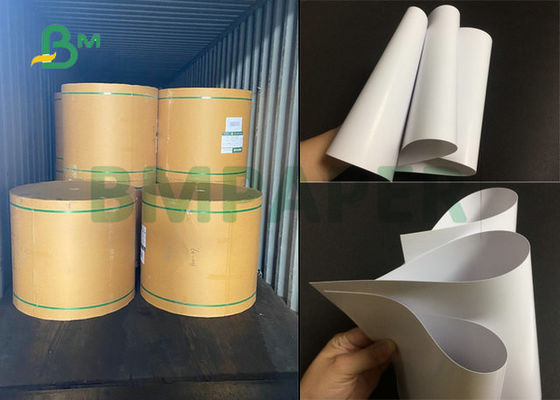 80 # 100 # نص لامع مطلي على الوجهين ورق أبيض ممتاز في ورقة 23 × 35 بوصة