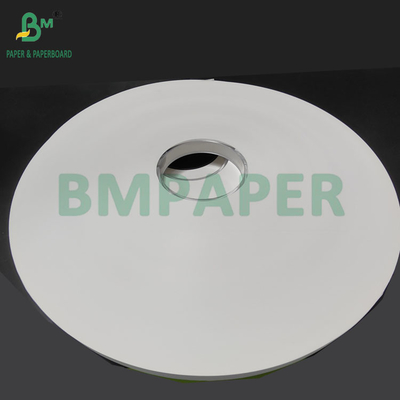 24 غرام 28 غرام ورق تغليف قش أبيض 27MM x 5000M قوة سحب جيدة