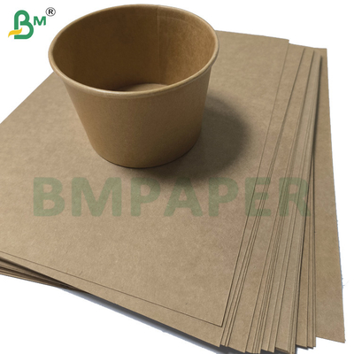 الورق الطبيعي البني القاعدي للكأس 320g + 20g PE Coating Cupstock