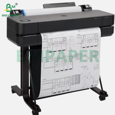24 "× 150" CAD 20lbs Bond Inkjet Wide Format Plotter Paper For Graph 2′′ CORE أوراق التخطيط ذات الشكل الواسع لرسوم البيانات