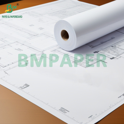24 "× 150" CAD 20lbs Bond Inkjet Wide Format Plotter Paper For Graph 2′′ CORE أوراق التخطيط ذات الشكل الواسع لرسوم البيانات