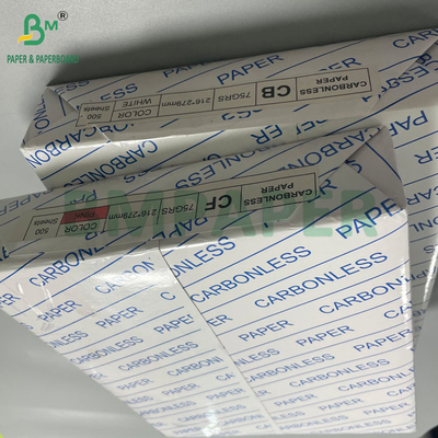 NCR 56G 60G 76G الصورة السوداء ورق النسخ الخالي من الكربون في الألواح في ورق في ريم