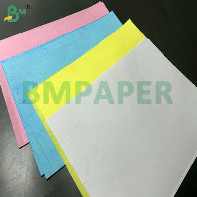 60 غرام 70 غرام أزرق أصفر لون NCR ورق بلا كربون في 31 x 43 بوصة