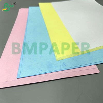 60 غرام 70 غرام أزرق أصفر لون NCR ورق بلا كربون في 31 x 43 بوصة