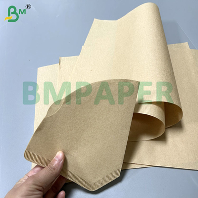 ورق ترشيح قهوة أبيض بني بدرجة غذائية 50 جرامًا لكل متر مربع، 340 مم × 380 مم، لبيت القهوة