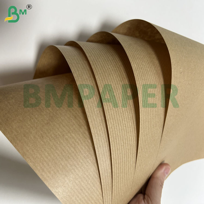 60 غرام 70 غرام ورق الكرافت غير مطلي البني المقوس للحزمة 1100mm 1200mm