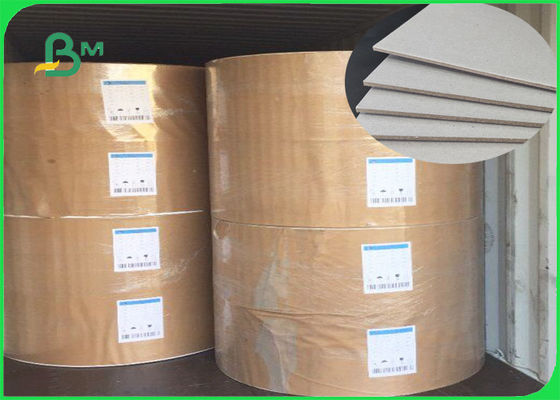 800GSM المعاد تدويرها لباب اللوح غير المصقول جميع الرمادي مع FSC لتغطية الموثق