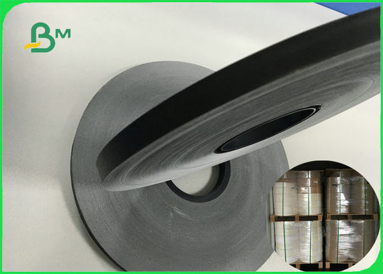 60gsm ورقة الغذاء الصف الأسود الشقوق لفة ورق للشرب FDA FSC