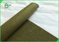اللون الأخضر 0.55mm مخصصة لينة قابل للغسل ورق الكرافت لتصميم حقيبة