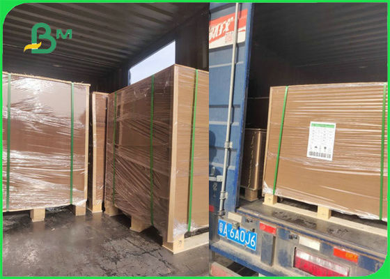 آمنة 100 ٪ براون كرافت ورق التغليف للأغذية المقلية 300gsm المسيل للدموع مقاومة