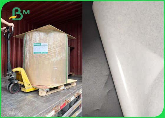 ورق الكرافت الأبيض المطلي بالبولي جامبو رولز 40 جرامًا + 12 جرامًا من ورق البولي إيثيلين