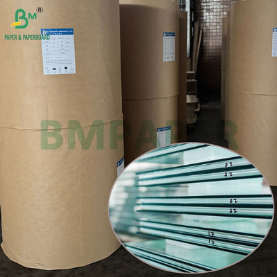 ورق كرافت بني ممتاز لمقاومة العفن الفطري 36GSM لتغليف الزجاج