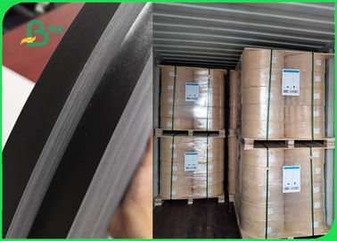 60 GSM Solid Black Straw Paper Roll لحفلات عيد الميلاد 15MM FDA حبر معتمد