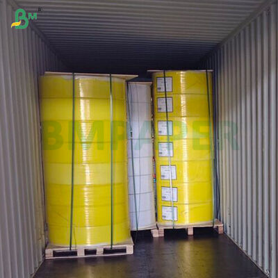 أبيض أزرق أصفر 78-85 غرام ورق نسخ بلا كربون 214 ملم 305 ملم 650 ملم في اللفافة