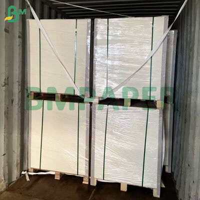 طبق طعام مطلي بطبقة PET مادة ورقية لون أبيض صينية طعام ورقية