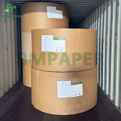 60 غرام 70 غرام طلاء 1 جانب ورق الكرافت البني المقرمش للحزمة العادية 900mm 1000mm