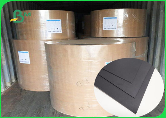 FSC SGS FDA حاصلة على شهادة 350gsm 400gsm من الورق المقوى الأسود لأغطية الكمبيوتر المحمول