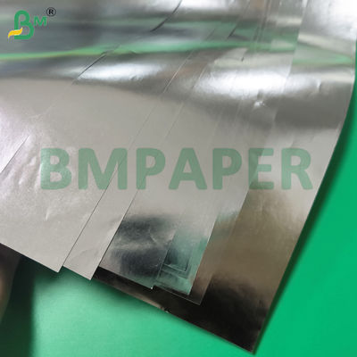 ورق ملصق البيرة C1S أبيض على جانب واحد ، فضي على الجانب الآخر 65-120gsm