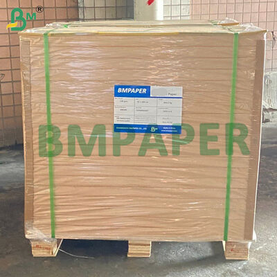 ورق الكرافت الأحمر المخطط ذو الشمع من جانب واحد مغلف بالشمع 37 غرام 42 غرام للفواكه