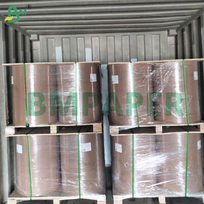 ورق التغليف غير المبيض للزجاج الآلي البني 1000 ملم عرض اللفافة 35 غرام