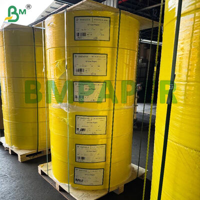 ورقة NCR غير الكربونية ورقة نسخة ملفوفة بنسبة 100٪ من الألياف البكر، 48gsm - 80gsm الوزن الأساسي، و CB CFB CF Coating