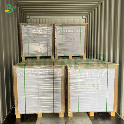 بطاقة البيرة ذات الجانب الواحد لامعة 70 GSM بيضاء رطبة