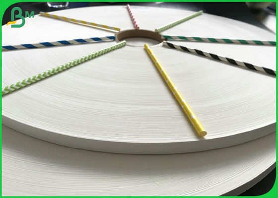 صديقة للبيئة 60gsm 120gsm القش ورقة رولز مع FSC FDA للقش الشريط