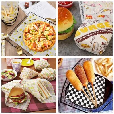 40 جرام 45 جرام 50 جرام مبيض طقم 5 طقم 7 ورق كرافت مقاوم للشحم بكرة 60 سم 70 سم