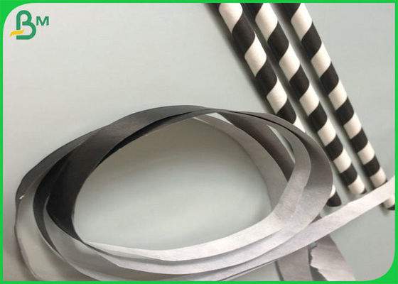 60gsm FSC وشهادة ادارة الاغذية والعقاقير للطباعة ورقة القش السوداء الصف الغذاء لفة للبن أو الحليب الشاي