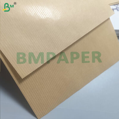Natural Brown Stripe Kraft Wrapping Paper MG One Side 50gsm