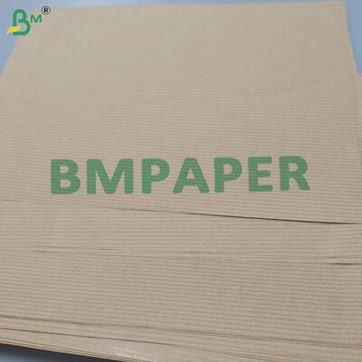 60gsm Brown Striped Kraft Wrapping Paper High Tensile Strength 50cm x 125m