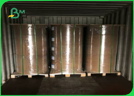 FSC معتمدة 30 - 50GSM MG MF ورقة كرافت البيضاء جانب واحد المغلفة والمصقول