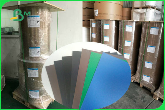 300g 350g 400g C1S Grey Back Cardboard 1160mm 1300mm In Jumbo Roll FSC المعتمدة