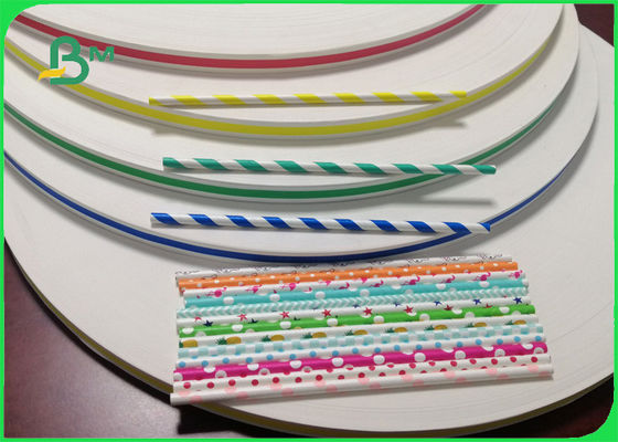 FDA FSC Wave Polka Dot 60gsm سطح القش ورقة لفة للاحتفال 15mm